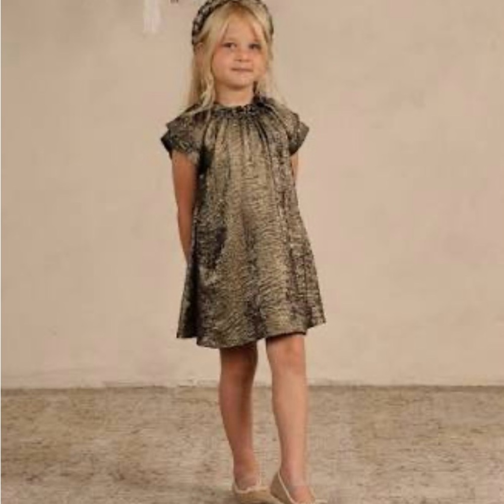 Kids Girls Noralee Isabella Formal Special Occassion Dress Gold and Black sz 8